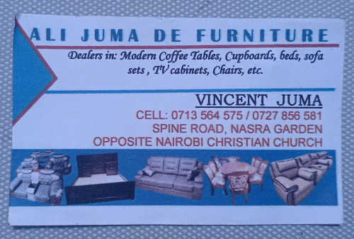 ALI JUMA DE FURNITURE - Spine Road, Nasra Garden Opp Nairobi Christian Church
